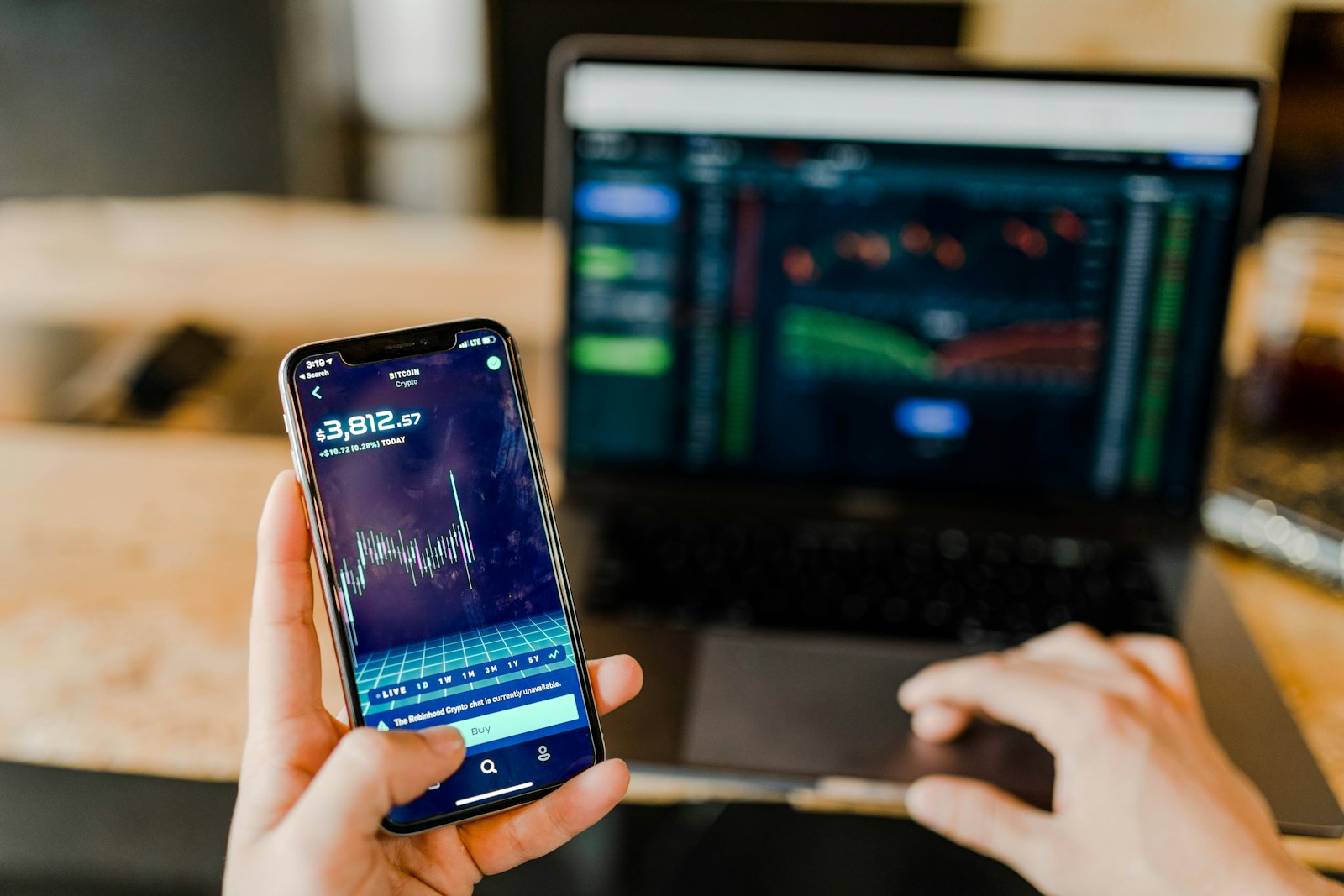 Financial data and digital ledger visuals