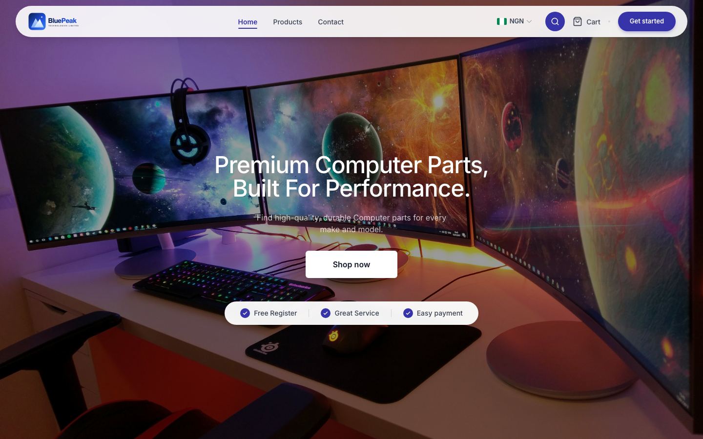BluePeak Technologies hero preview