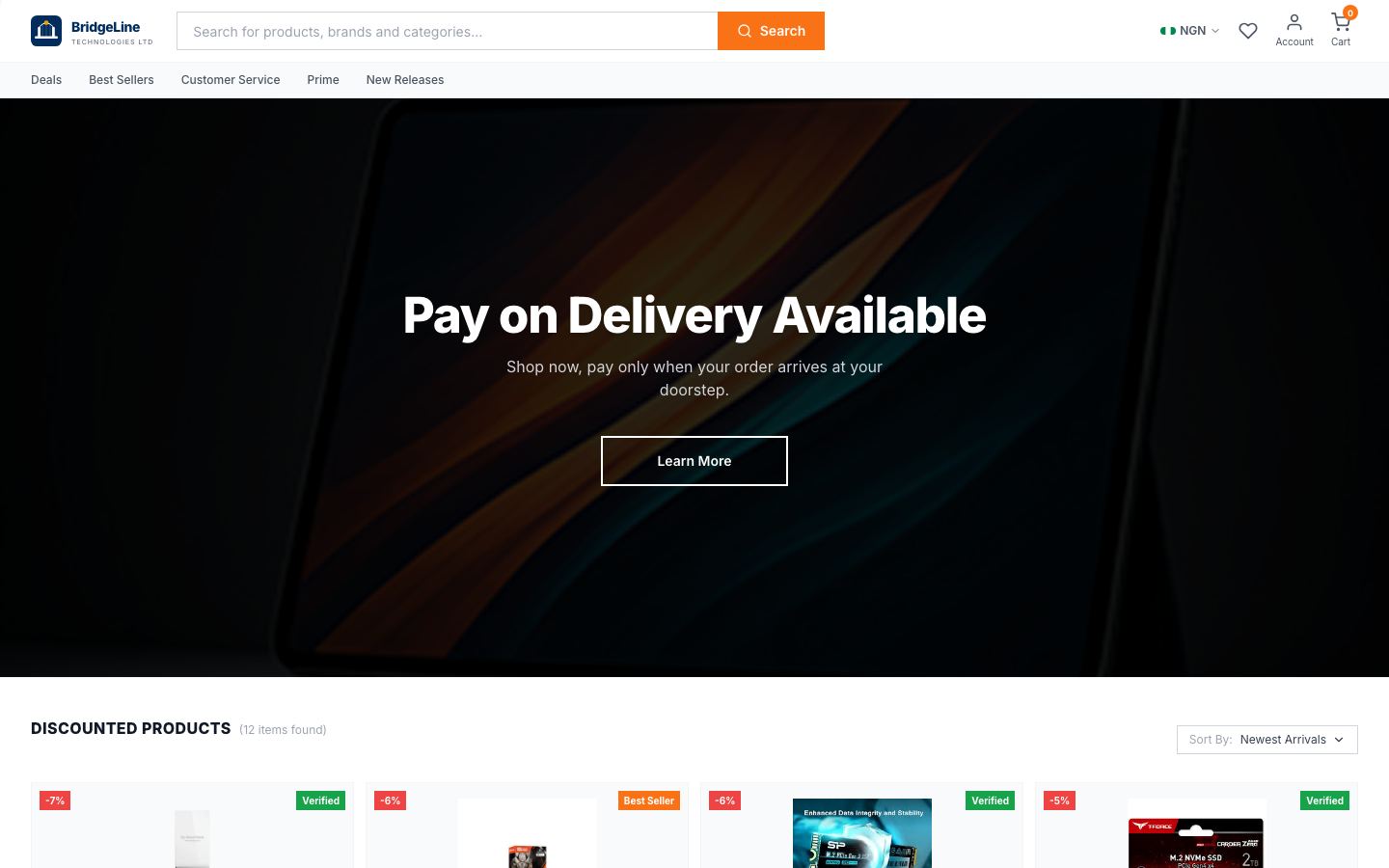 BridgeLine Tech hero preview