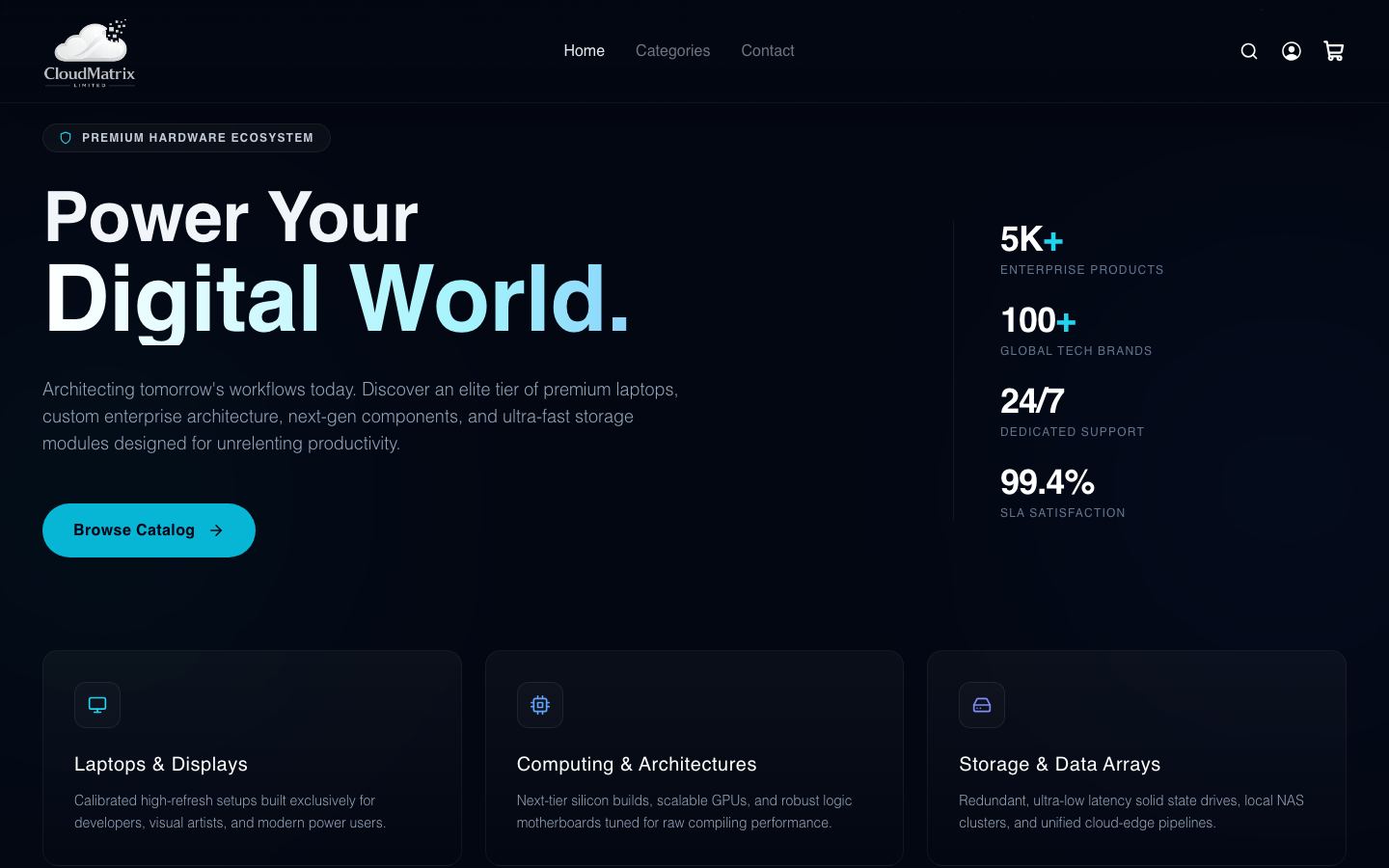 CloudMatrix Systems hero preview