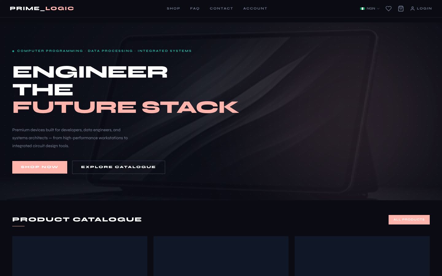 PrimeLogic Tech hero preview