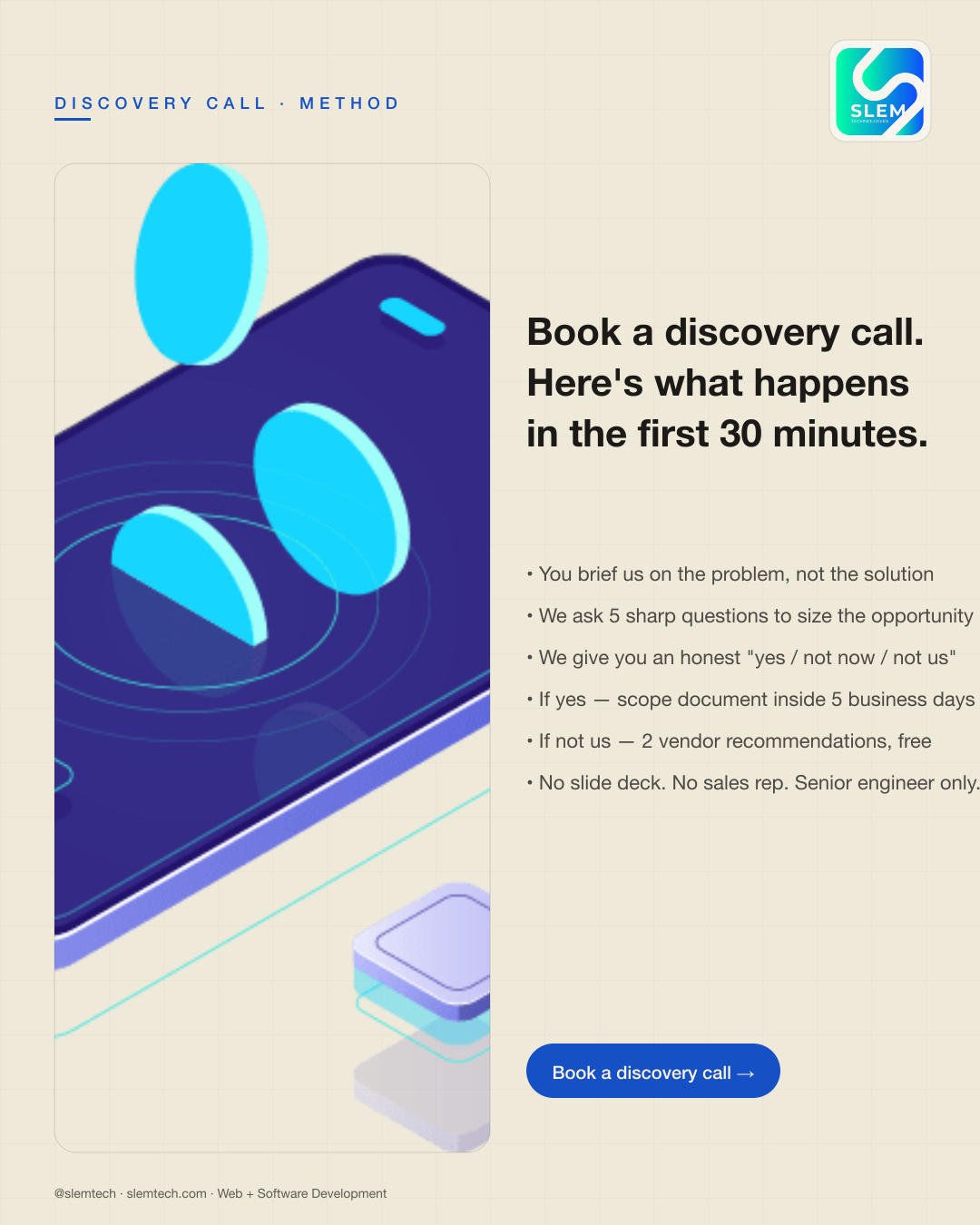 Book a discovery call with SLEM — SLEM Technologies