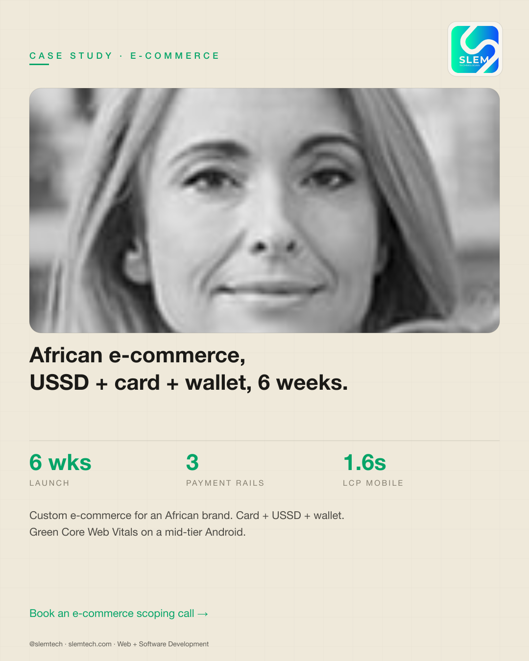 Case study — African e-commerce build — SLEM Technologies